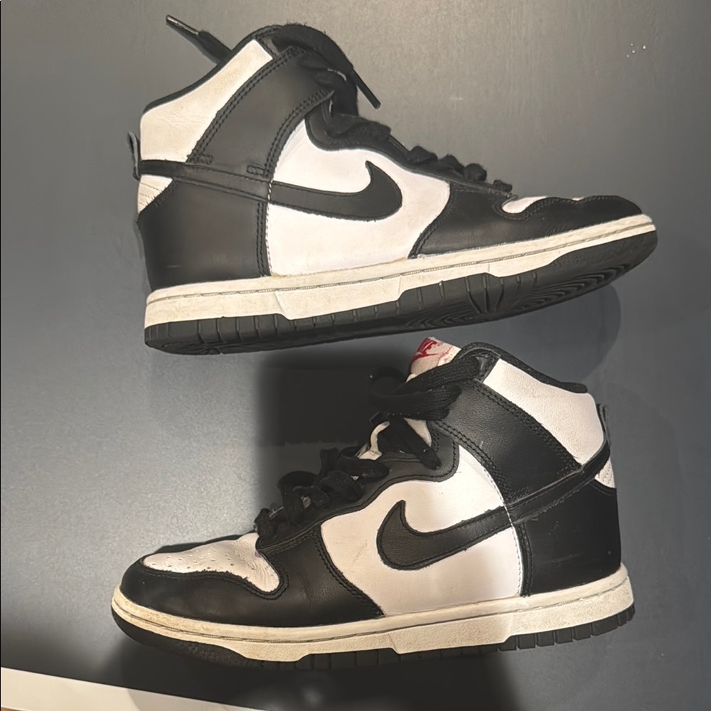 Nike Black and White High-Top Sneakers